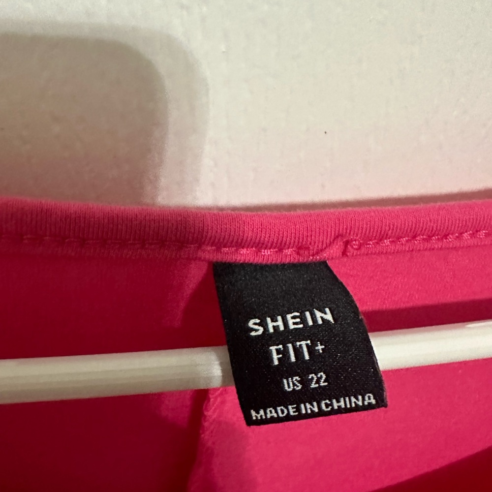 Shein orange & pink dress